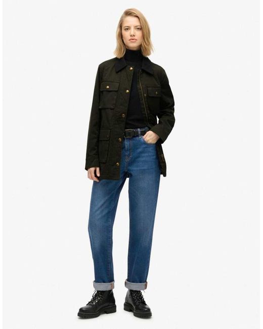 Superdry Black Wax Jacket