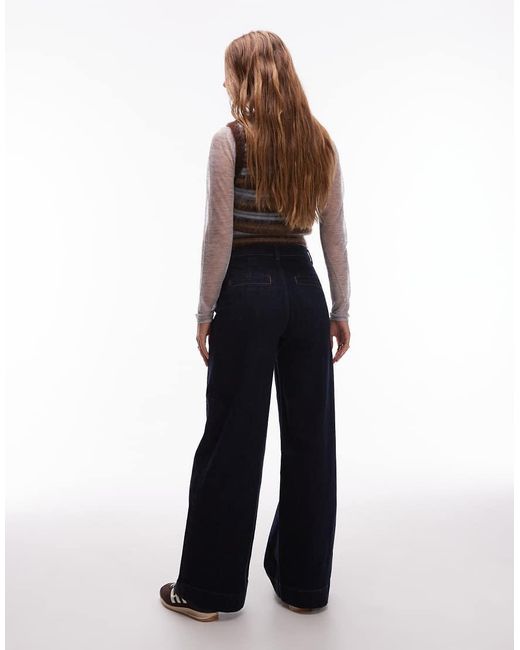 & Other Stories Blue Wide Leg Jeans With Jet Pockets