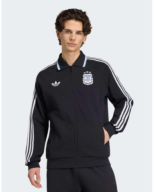 Adidas Originals Blue Argentina Away Anthem Jacket for men