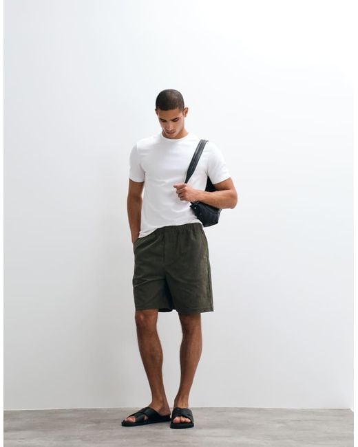 ARKET White Pull On Drawstring Cord Shorts for men