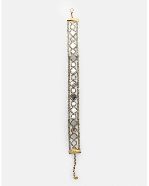 Mini-collier ras Stradivarius en coloris Black