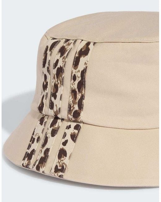 Adidas Originals Natural Leo Graphic Bucket Hat