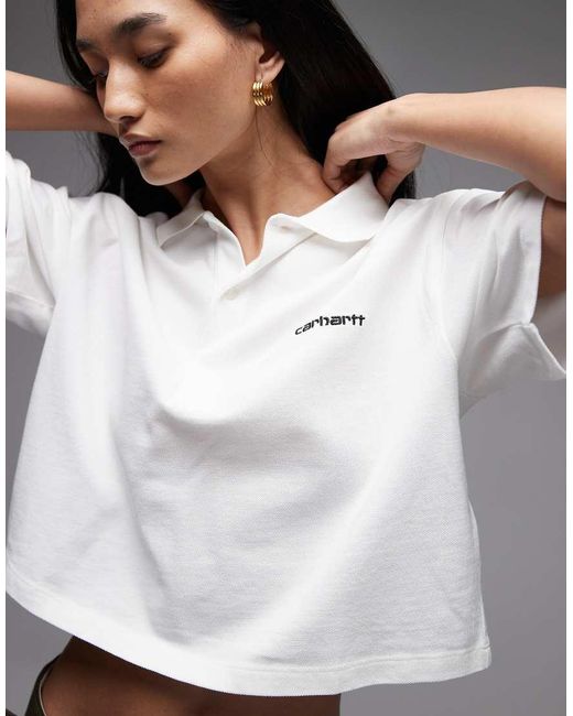 Carhartt Gray Script Polo