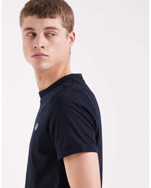Fred Perry Blue Ringer T-Shirt for men