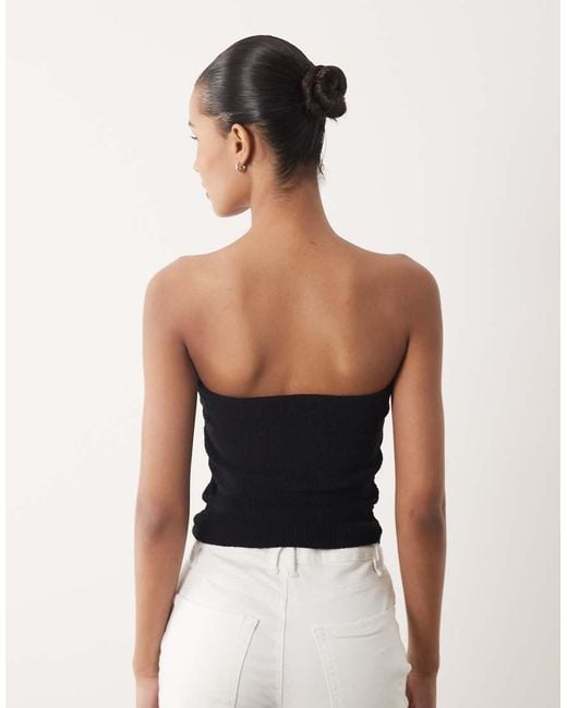 Cotton On Black Metal Trim Knit Bandeau
