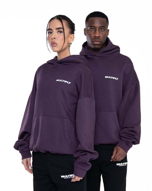 Sudadera Extragrande Con Capucha Multiply De -Morado Multiply Apparel de color Purple