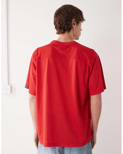 Camiseta Roja De Estilo Fútbol De Punto Team De Ice Cream ICECREAM de hombre de color Red