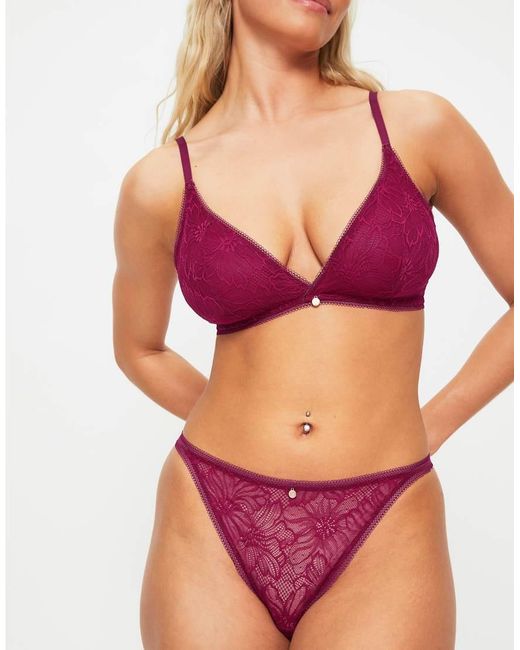 KBX Purple Alice Triangle Bralette