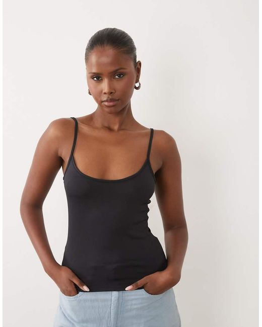 ASOS White Breathemaxtm Polyamide Scoop Neck Cami With Elastic Straps