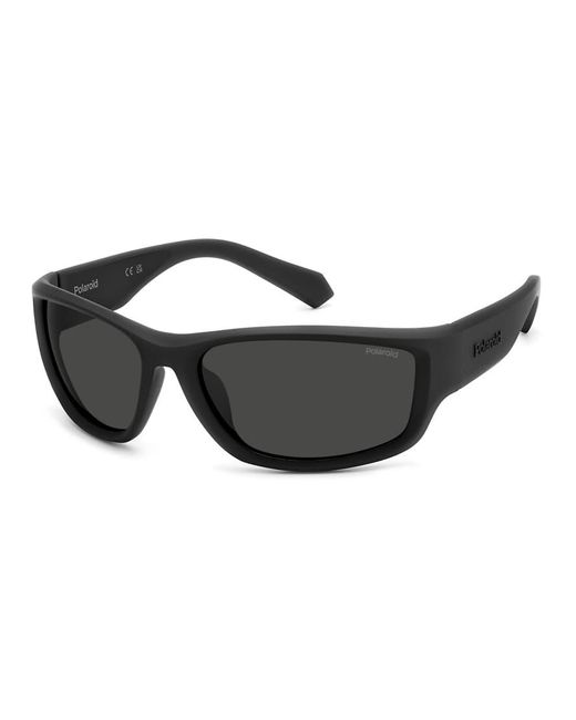 Polaroid Sunglasses Blue Sporty Wrap Sunglasses With Polarized Lenses for men