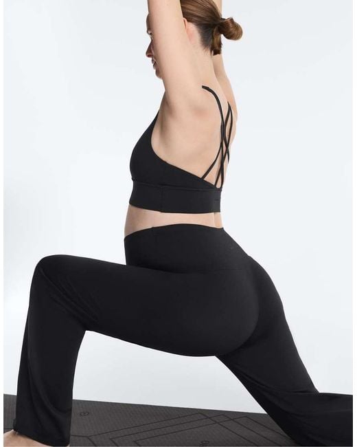 Oysho White Maternity Comfortlux Straight-Leg Trousers