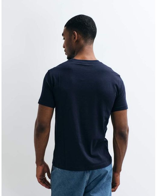 Gant Blue Coastal Chest Print T-shirt for men