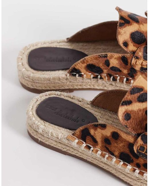ASOS Brown Joan Espadrille Loafers With Tassels