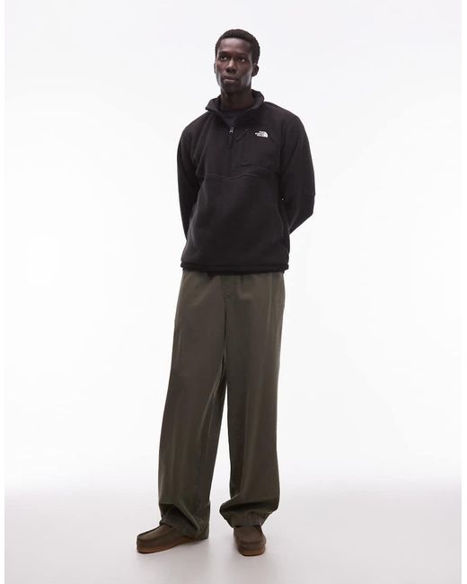 The North Face Black Yumiori Off Peak 1/2 Zip Colourblock Heavy Fleece Jacket for men