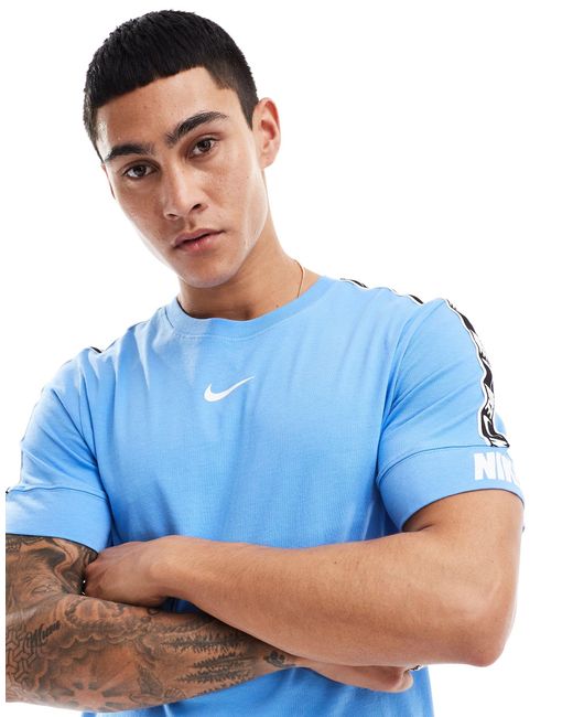 Nike Blue Repeat T-shirt for men