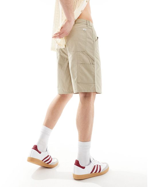 Pantalones cortos blanco hueso estilo carpintero Jack & Jones de hombre de color Natural