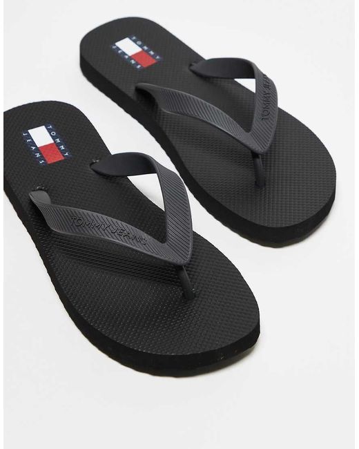 Infradito Nere di Tommy Hilfiger in Black da Uomo