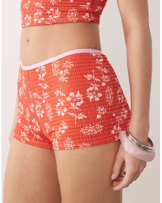 Dippin' Daisy's Red Dippin Daisys Micro Short Bikini Bottom