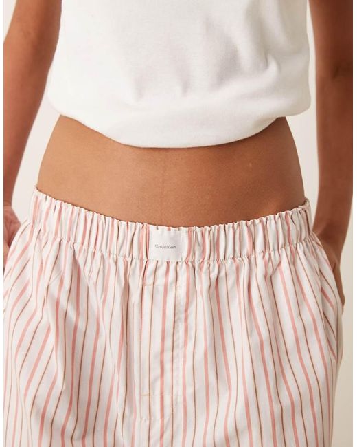 Calvin Klein Natural Logo Poplin Pant