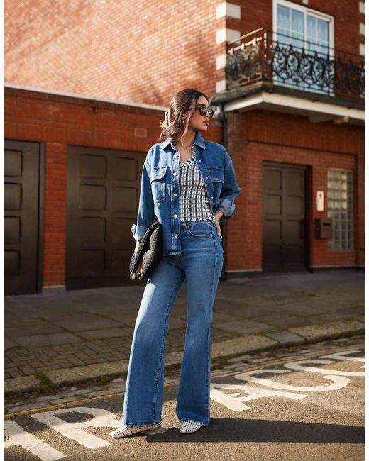 Vaqueros De Campana Claro De Talle Muy Alto Ribcage Bells De Levi's de color Blue