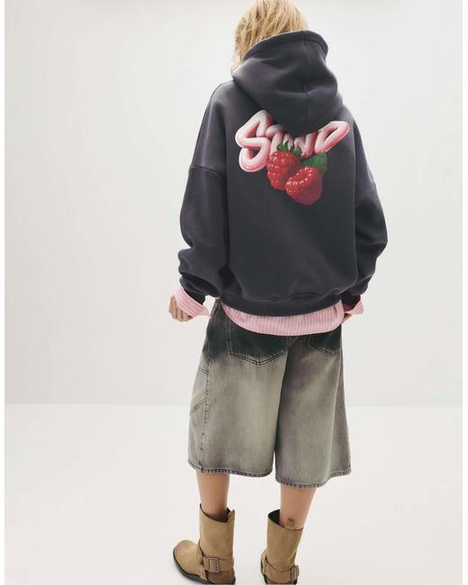 Pull&Bear Gray – kapuzenpullover