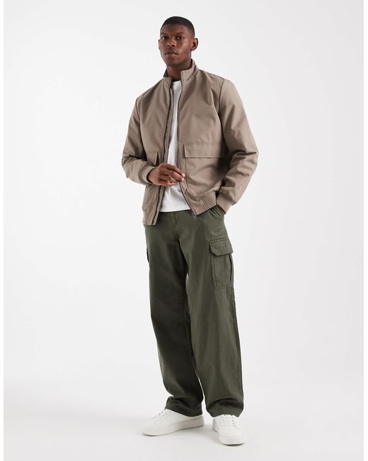 Threadbare – bomberjacke in Natural für Herren