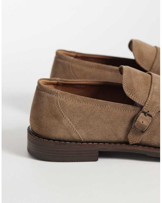 ASOS Brown Monk Shoes for men