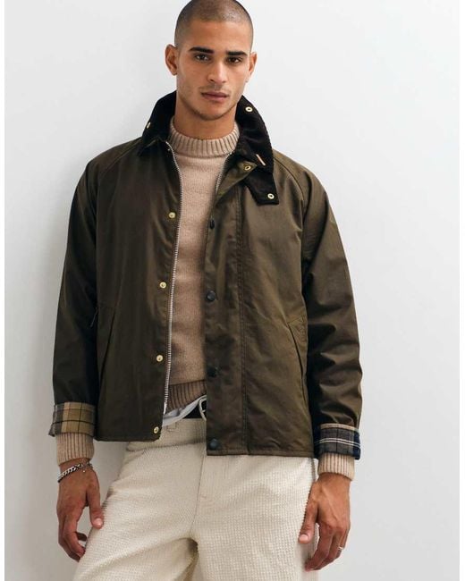 Barbour Brown Icons Transport Wax Jacket for men