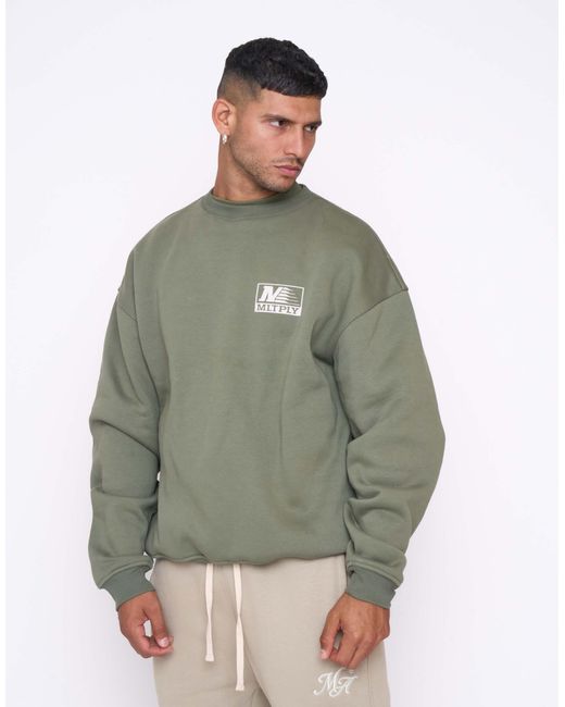 Multiply Apparel Green – patrol – oversize-sweatshirt