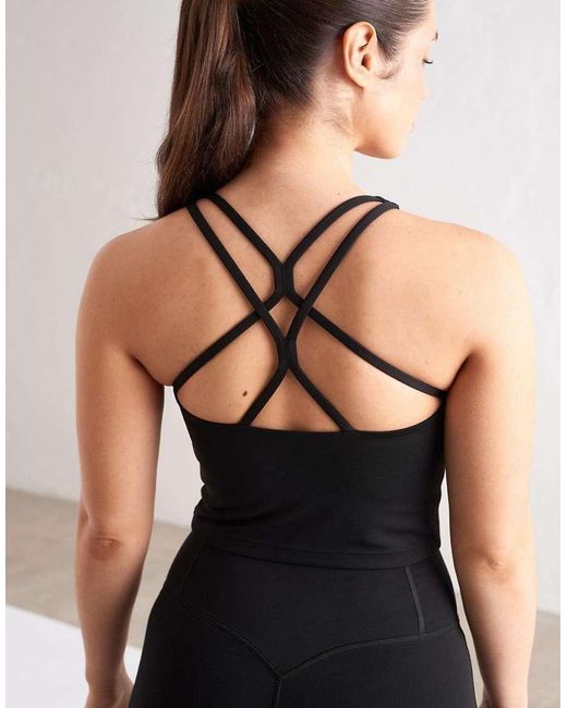 Aim'n Black Sculpting Strappy Bralette