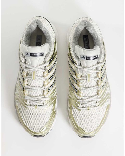 Adidas Originals White Adistar Control 5 Sneakers for men