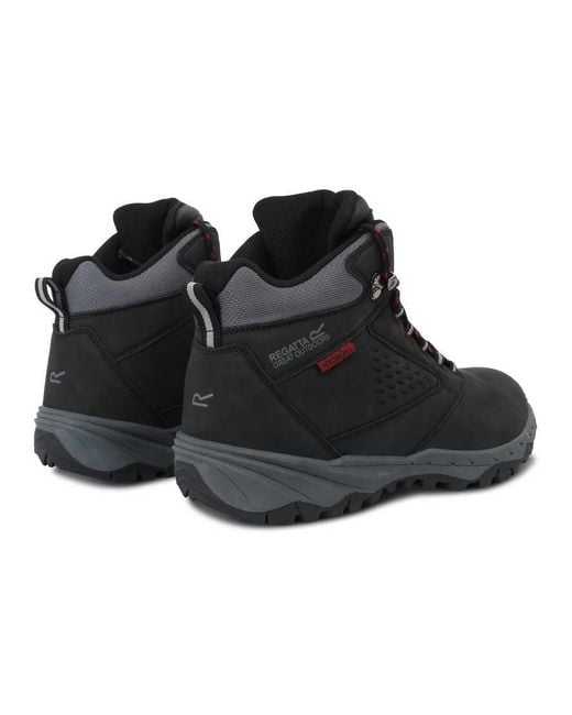 Regatta Black Waterproof Amble Waterproof Walking Boots for men