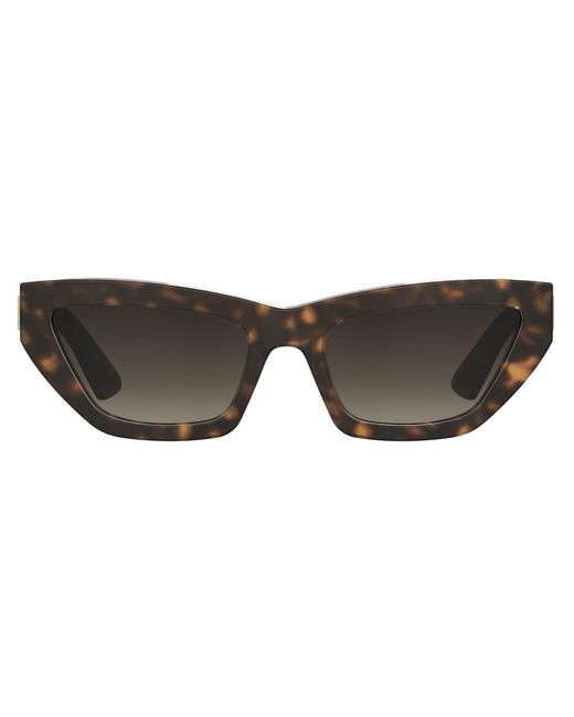 Moschino Moschino Zonnebril Opvallende Cat Eye Zonnebril Met Getinte Glazen in het Brown