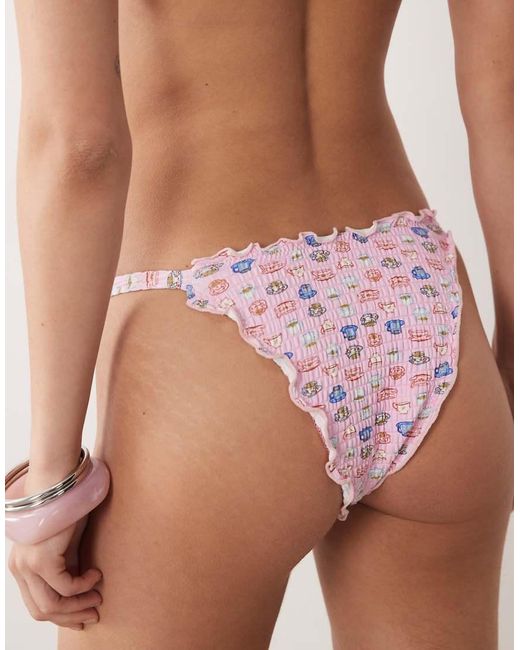Dippin' Daisy's Pink Dippin Daisys Cheeky Bikini Bottom
