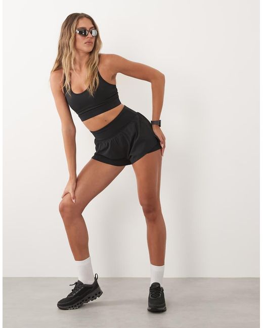 4505 Black Active High Support Sports Bra With Removable Padding And Adjustable Straps