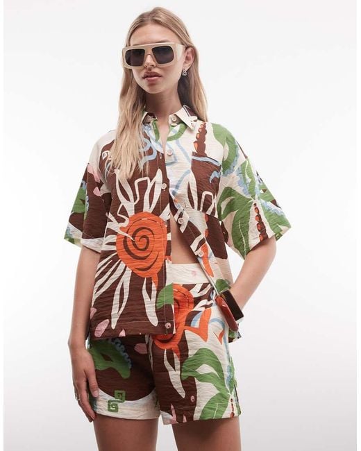 ASOS White Shorts Co-ord
