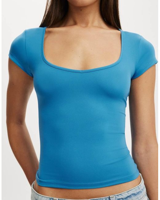 Cotton On Blue Hold Me Short Sleeve