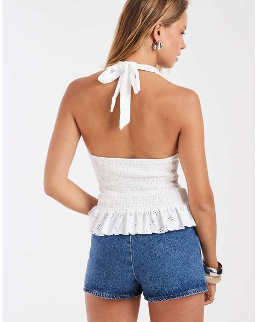 ASOS Blue Denim Wrap Skort