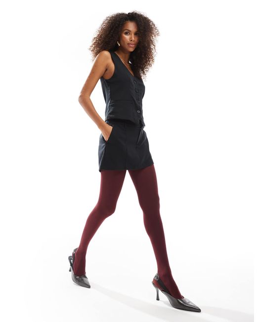 Hollister Black Tailored Aline Mini Skort