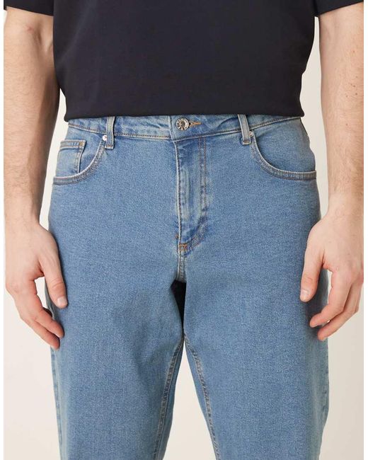 ASOS Blue Tapered Jeans for men