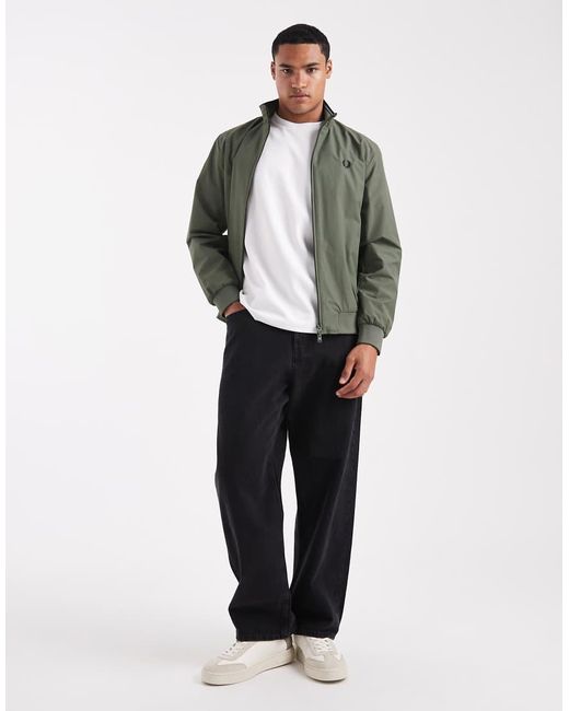 Fred Perry Gray Brentham Jacket for men