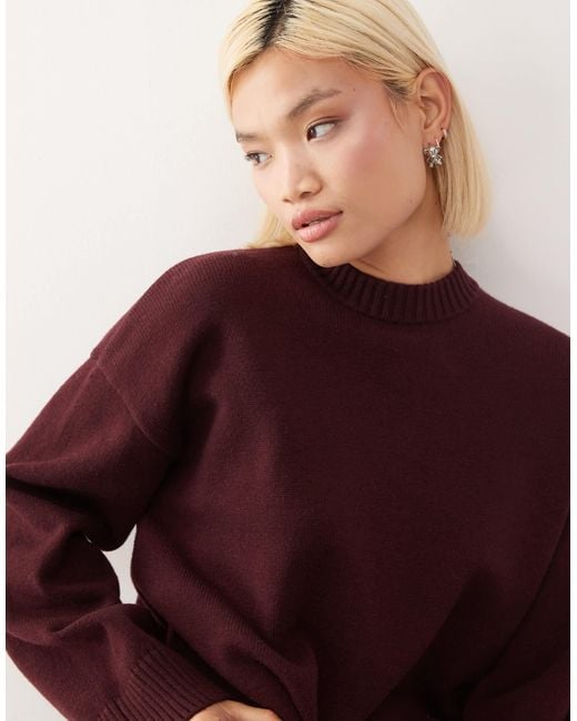 Monki Red – oversize-pullover
