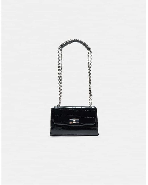 Stradivarius White Rigid Coconut Effect Crossbody Bag
