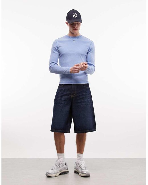 Collusion Blue Skater Jort for men