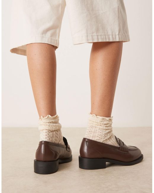 Raid Brown Nonnie Penny Loafers