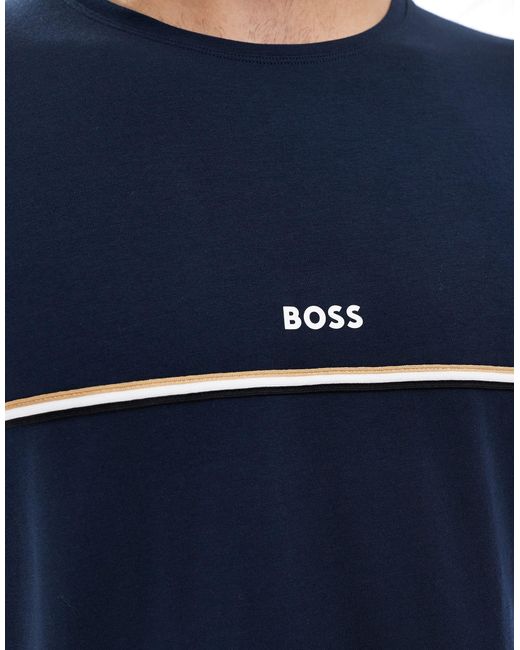 Boss – unique – t-shirt in Blue für Herren