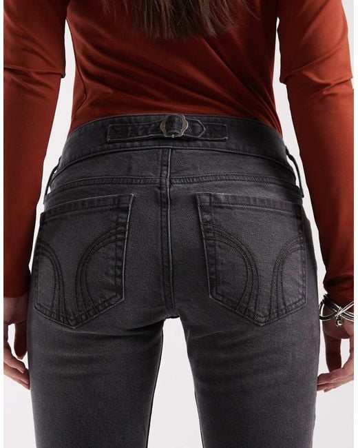 Hollister Blue Low Rise Bootcut Jeans