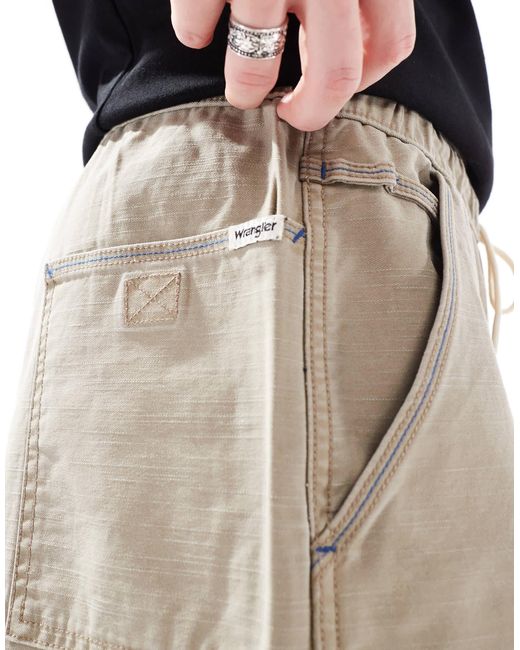 Pantalon charpentier ample en coton à cordon Wrangler pour homme en coloris Multicolor