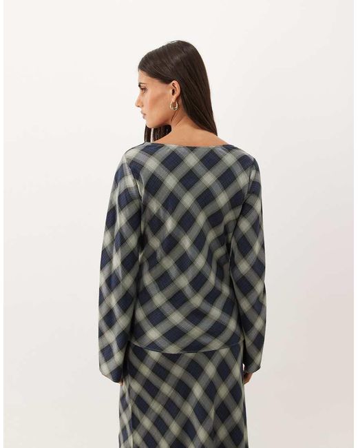 Nobody's Child Gray Cruz Satin Cowl Neck Long Sleeve Top