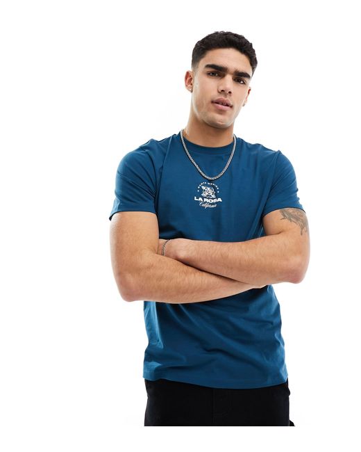 ASOS Blue T-shirt for men